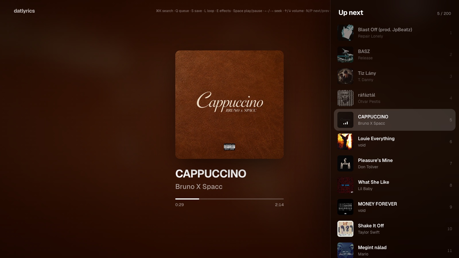 Whole playlists